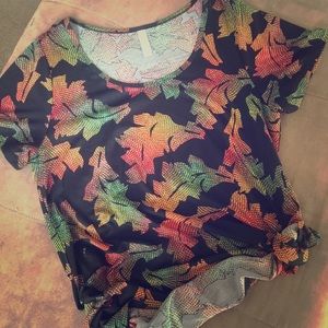 Absolutely gorgeous LLR classic t rainbow leaves